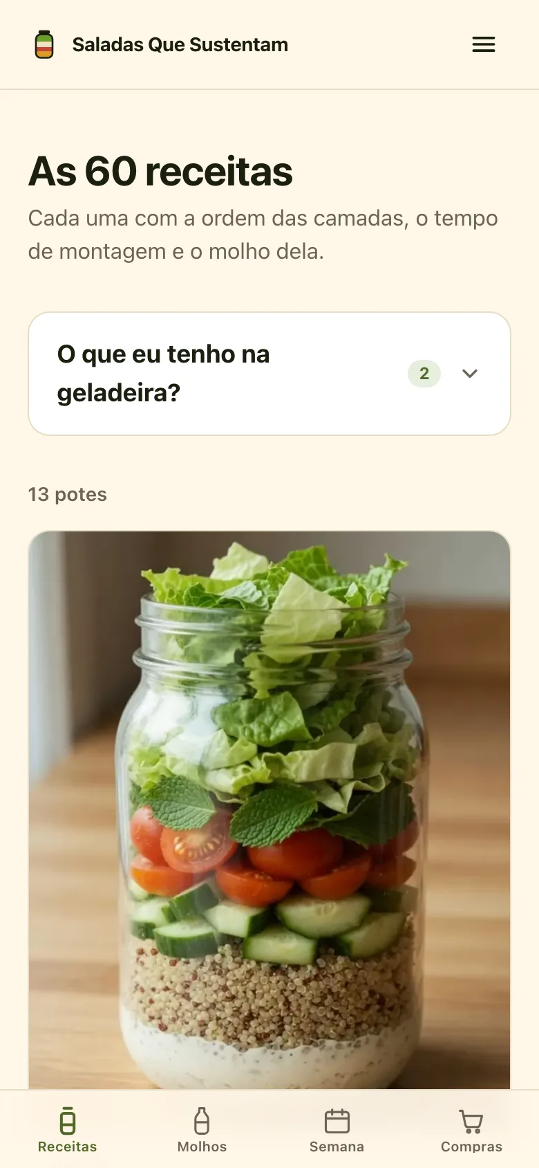 O que dá para montar hoje, com o que já está na sua geladeira
