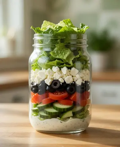 Feta, pepino e azeitona